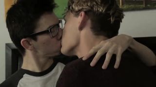 Nerdy youthful twunk bursts a stream out while railing wet fuck-stick