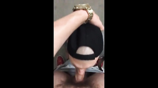 Blowing a verbal daddy on stairway