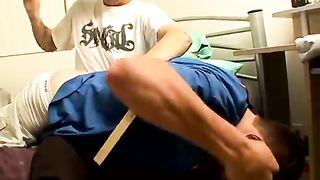 Milking off sleeping fellows flicks faggot Peachy Backside Gets Smacked