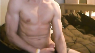 hot muscular boy jacks off