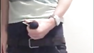 Boy sagging and cum at university 2