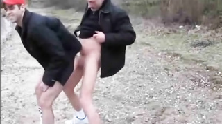 Daddy and Younger Dude fucking Outdoors