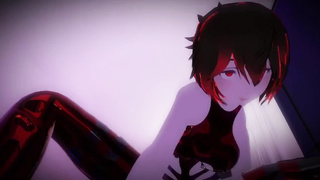 VIRTUAL ANIME SPANDEX RED-HAIRED RAILS YOU IN POINT OF VIEW