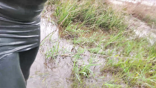 Finding Quicksand in Libidex Masculine Spandex Sundress & Spandex Stretch Pants