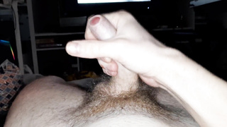 Jerking to Molten Queer Porno - Shot Jism all over my Belly!