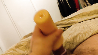 I CREAMPIED MY FLESHLIGHT WITH MY SINEWY BONE