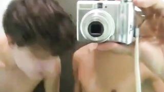 home video of 2 bfs in store fitting room wanking off