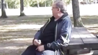 Jack and cum in public