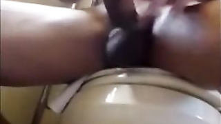 Married black guy jerks off his huge cock 3