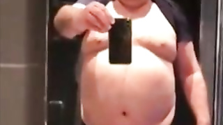 Daddy shows the goods