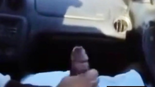 BBC gets a handjob in the car 2
