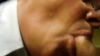 Daddy blows it in stockroom 2