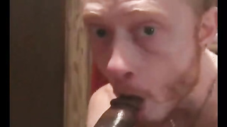 Providing Grubby Head to BIG BLACK COCK