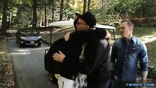 Muscle youngsters assfuck with facial cumshot