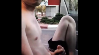 Exhibition Young Guy jacks in traffic 2