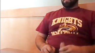 Bearded Bro Public Jerk Off in A Coffee Shop 3