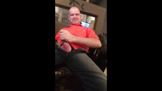 Str8 daddy jerking watching porn 2