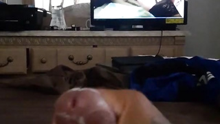 Wanking off with Lotion