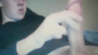 chubby young guy with huge  cock on cam