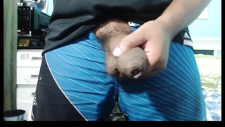 SOFT LATINO UNCUT BIG WET DICK STROKING