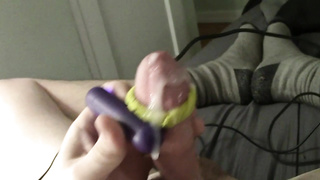 HUUUUGE Slow Movement Jizz Shot from Tucking Ice