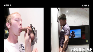 Spanking queer spunk-pump thru a fuck-hole