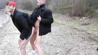 Hot Fuck on a Cold Day Outside 2