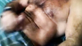 Moustache dady jerking off (no cum)