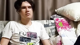 Bombshell Fellow Fapping Ample Uncircumcised Prick