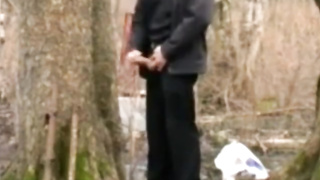 daddy alone outside