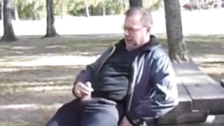 Jack and cum in public 4