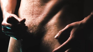 ASMR - Stroking off at the vid shoot - salivating on prick and money-shot in high quality