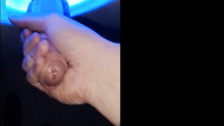 Blue Vision Gloryhole Big cock cum on tongud 5