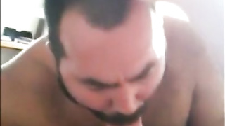 Bearded gay sucks big dick 5