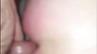 Daddy dick stretching tiny buttonhole to breaking 2