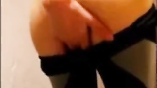 cute sissy in leggings with a bulge 5