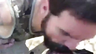 Daddy gives a facial in the woods 3