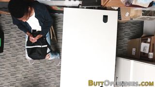 Dark-Hued shoplifter spunked