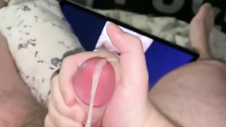 Observing Pornography while draining off with a faux-cock in my butt-hole.