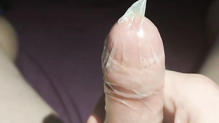 Jizm and urinate in a love glove