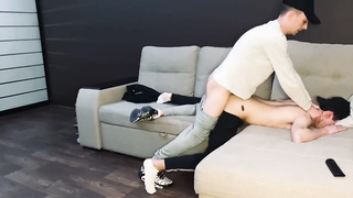 Dude went to a queer teenie mate and humped him stiff sans a condom in Nike sneakers