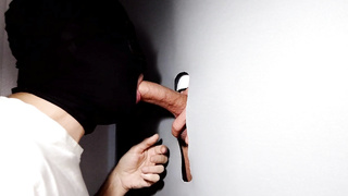 Gay-For-Pay masculine with huge penis head,he comes for the very first time to Gloryhole to make me a PCR in his gullet