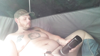 Camping with my manhood out 1