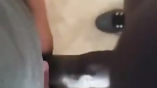 Foreskin fuckin' & getting throatfuck by this BIG BLACK COCK