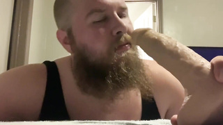 Hubby feminized and facial cumshot!