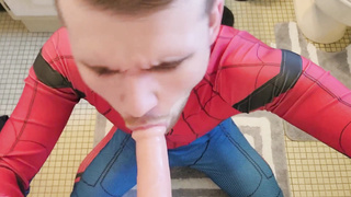 Spidey Deepthroats Your Pecker