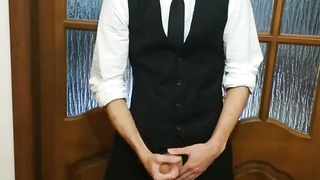 schoolgirl leaving home determined to jack off