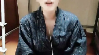 浴衣イケメン日本人がオナ禁後の連続オナニーで大量射精！048