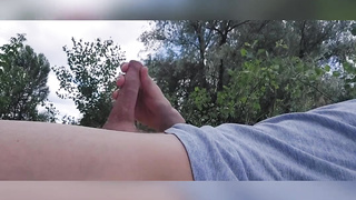 Young twunk milking off his knob at a beach young boy cruising at a bare beach young bi-curious masculine