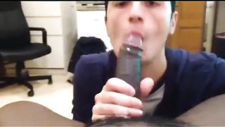 White Mexican Young Boy Sucking Black Cock Eating Cums 3